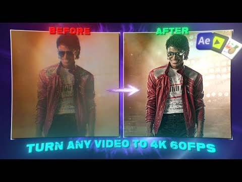 Turn ANY Video into 4K 60FPS 😳 (Topaz + After Effects + HandBrake Tutorial) | AEditz