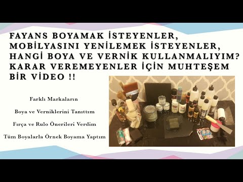 Fayans Boyama, Mobilya Boyama, Cadence, Rich, Annie Sloan, Autentico Boya  Özellikleri & Uygulama - YouTube