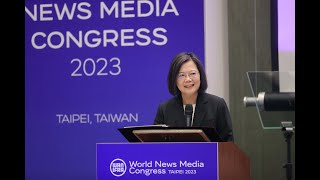 20230628 總統出席「 2023 世界新聞媒體年會開幕式」