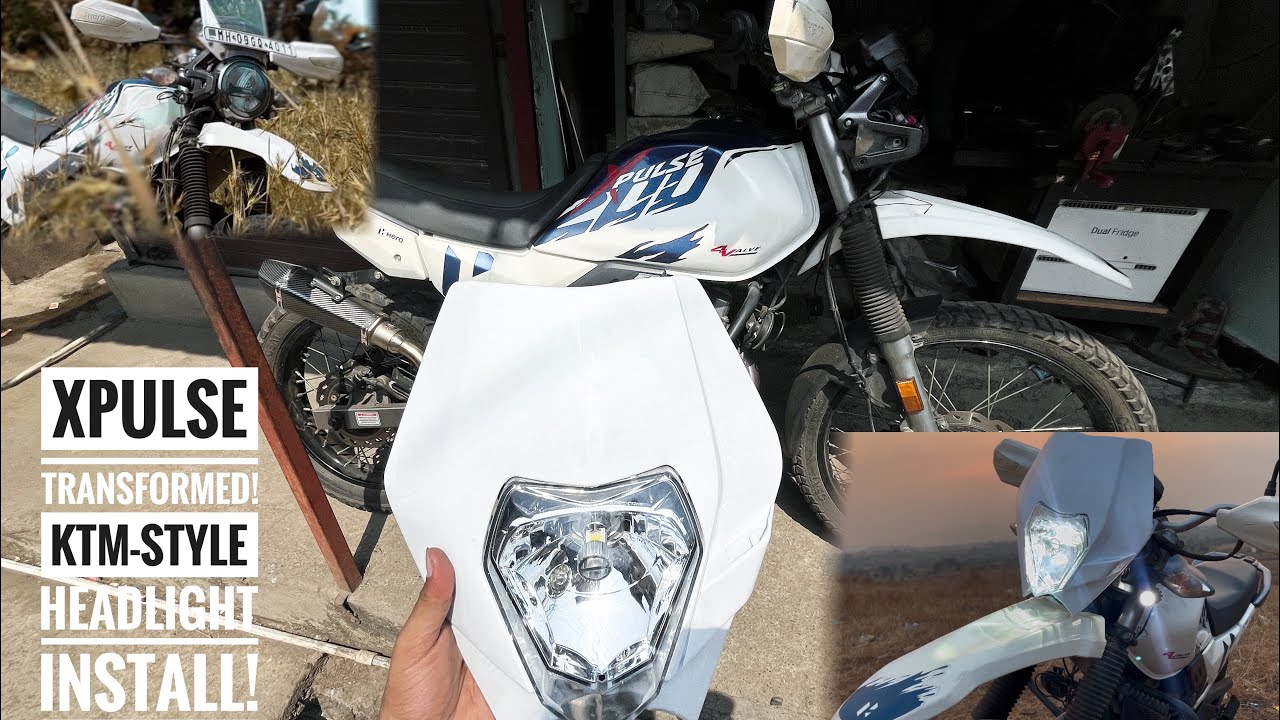 KTM-Style Headlight Installation on Xpulse 200 | Full Guide - YouTube