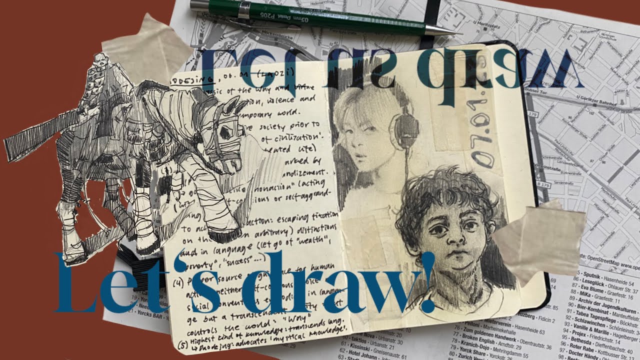 Let‘s draw! sketchbookin’ and art chat :) // draw with me - YouTube