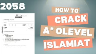 Islamiat 2058 secrets to getting A*. No teacher will tell u these