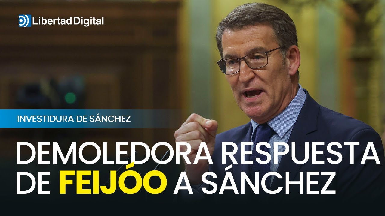 Demoledora respuesta de Feijóo a Sánchez: 