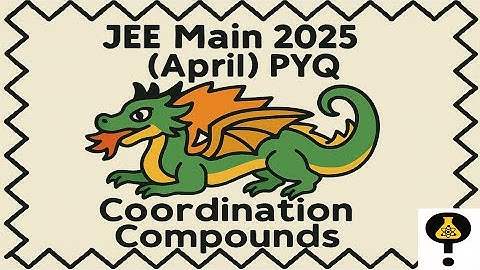 Coordination Compounds PYQ | JEE Main PYQ April 2025