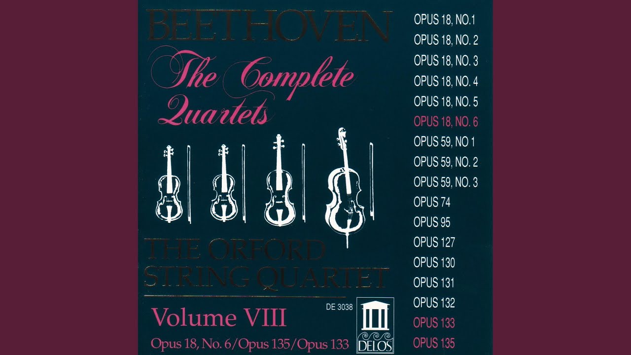 String Quartet No. 6 in B-Flat Major, Op. 18, No. 6: I. Allegro con brio String Quartet No. 6 in B-Flat Major, Op. 18, No. 6: I. Allegro con brio
