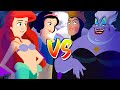 Ariel y Blancanieves vs Ursula y La Reina Malvada - BATALLA DE RAP ANIMADA