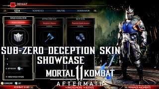Mortal Kombat 11- SUB ZERO DECEPTION SKINS, GEAR & INTROS
