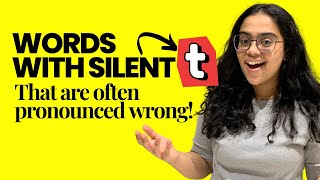 How To Pronounce Silent Letter Words With /t/?  Mispronounced English Words #pronunciation #shorts