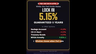 Fed April 29 Decision + 5.15% Guaranteed Annuity #shorts