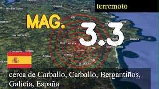 😱🚨 Terremoto cerca de Carballo, Carballo, Bergantiños, Galicia, España actualizaciones en vivo hoy:
