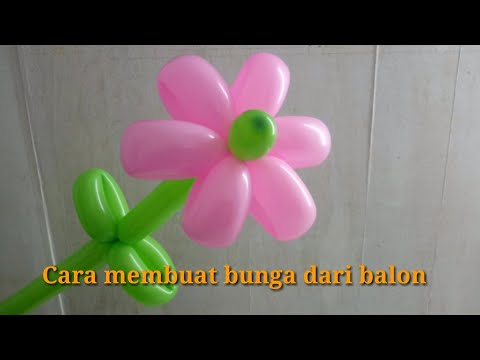 Membuat bunga dari balon