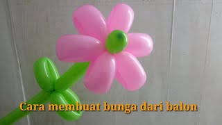 Membuat bunga dari balon