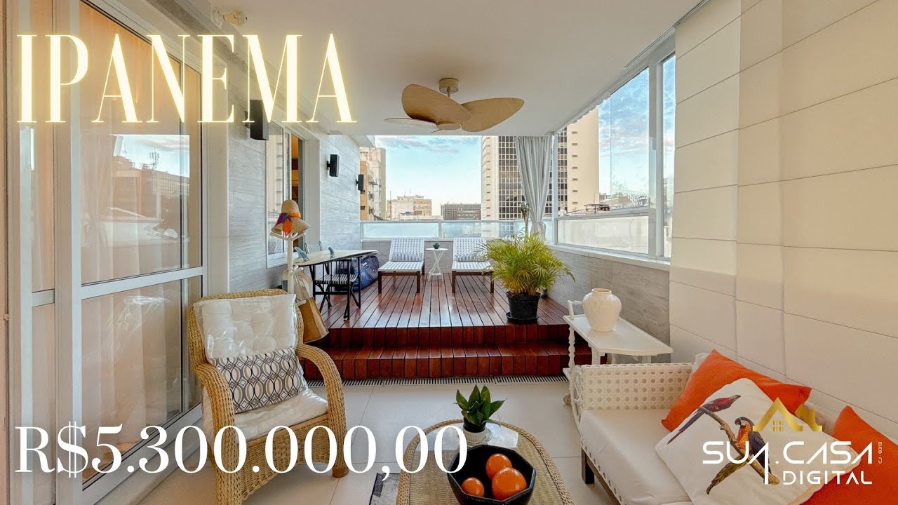 Cobertuna linear à venda em Ipanema com vista livre | Totalmente reformada | Quadrilátero de Ipanema