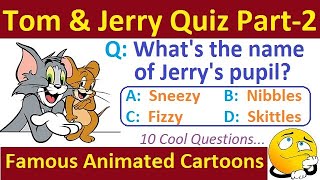 Tom & Jerry : Super Fan Quiz2 : Animated Cartoons Series MCQ Trivia Fun (Part12)