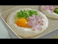 식빵없이 토스트 만들기! (평생 써먹는 방법! 정말 맛있어요, 무반죽 노오븐, one pan egg toast! Easy breakfast)