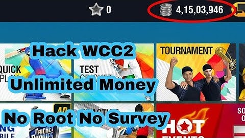 How to hack wcc 2 in android with proof
