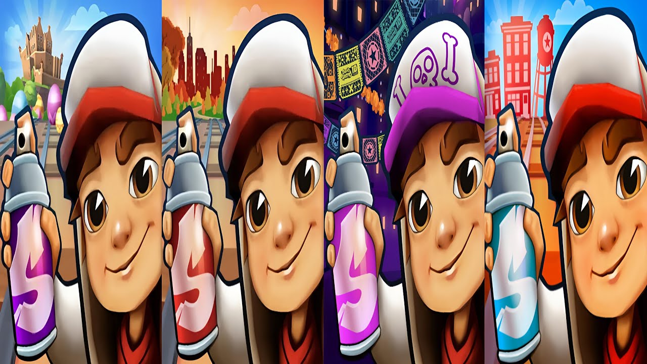 Subway Surfers : Easter Edinburgh 2025 🆚 Vancouver 2024 🆚 Subway City 2022 🆚 Mexico 2021