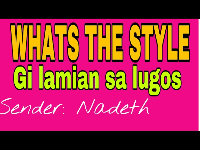 WHATS THE STYLE | RMN DRAMA | DYHP CEBU | Lugos style class=