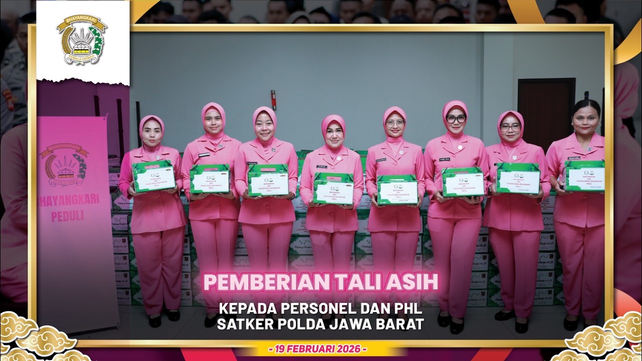 Pemberian Tali Asih kepada Personel dan PHL Satker Polda Jawa Barat