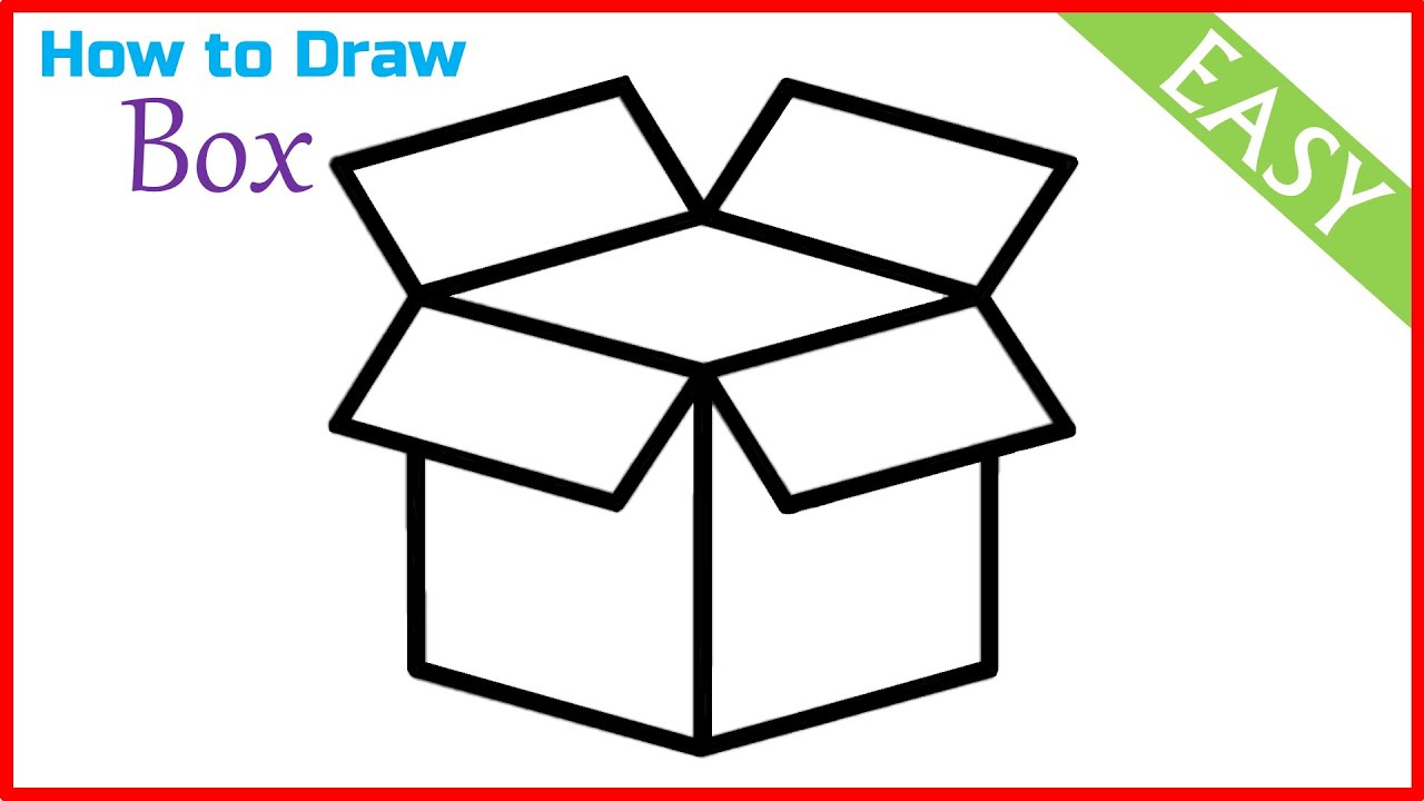 how to draw an open box  Google Search  Drawing tutorial 3d drawings  Drawing lessons