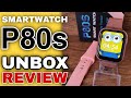 REVIEW P80s - Smartwatch Lançamento 2021, Melhor que P80? Sistema do HW12? É bom mesmo? Unboxing BR