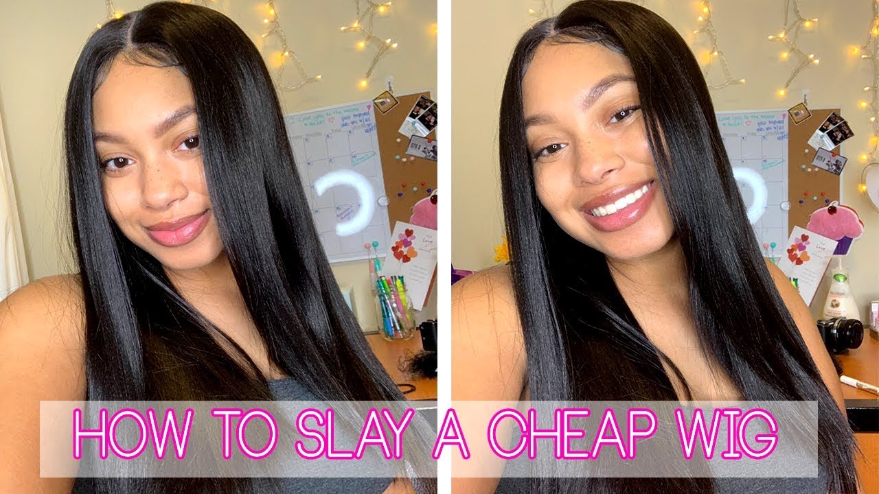HOW TO SLAY A CHEAP SYNTHETIC WIG / BEAUTY SUPPLY STORE WIG