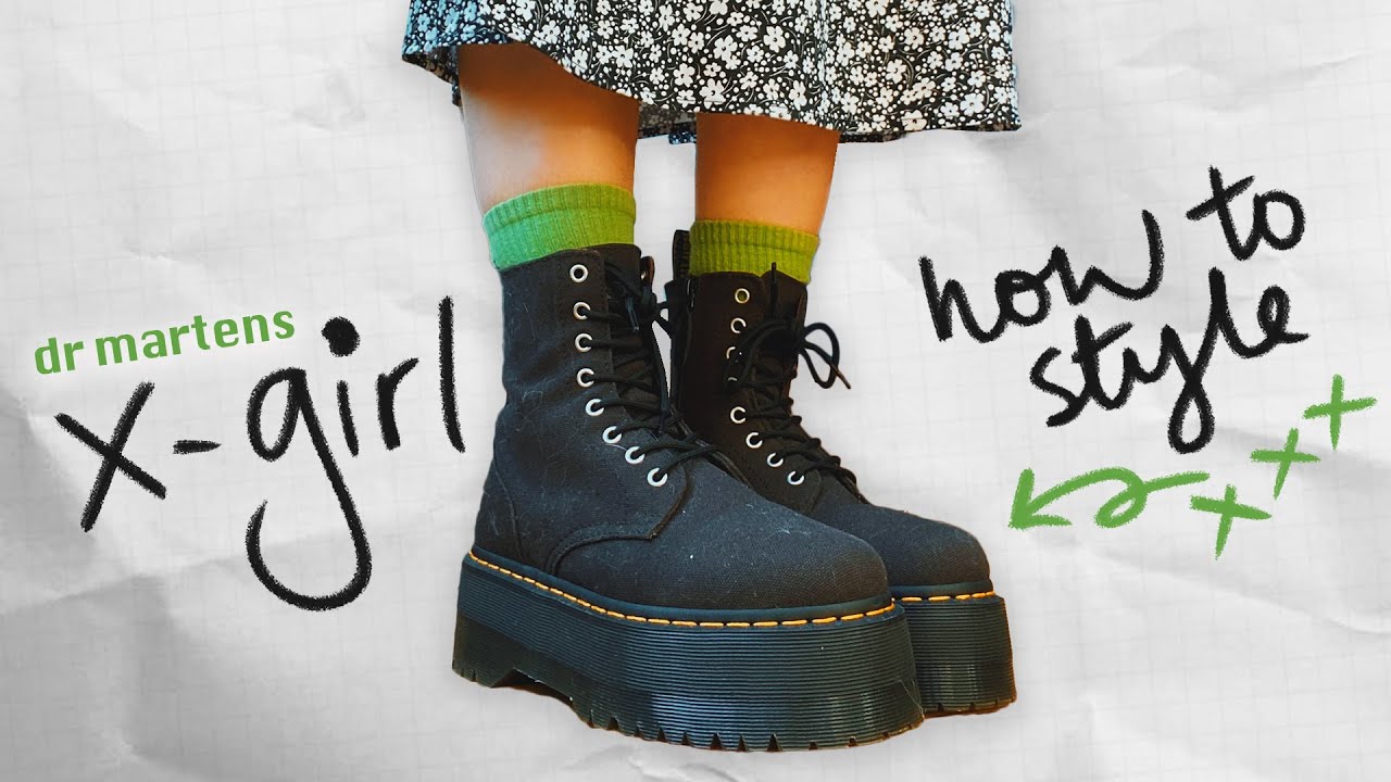 Dr Martens jadon max x-girl review + how to a style dr martens platforms