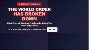 Famous The Breakdown of World Order - Ray Dalio Explains the Big Cycle Wealth