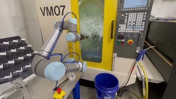Rapid Design Turnkey Universal Robots UR5e Fanuc Robodrill Machine Tending System