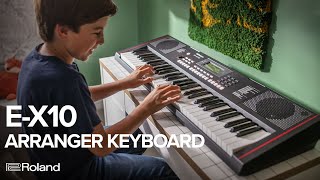 Roland E-X10 Arranger Keyboard video