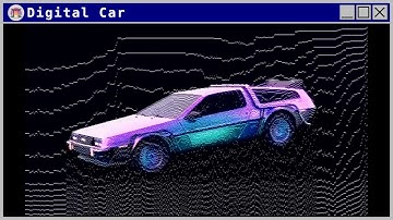 Late Night Modeling on a Digital Car [Synthwave / Retrowave Mix]