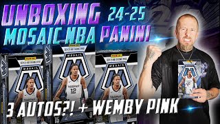 2024-25 Mosaic Basketball Hobby Box Review – 3 AUTOS?! 🔥 White Mosaic, Color Blast + More!