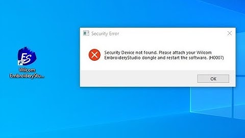 ( Error wilcom e4.2 (H0007