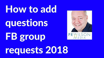 Facebook group questions 2018