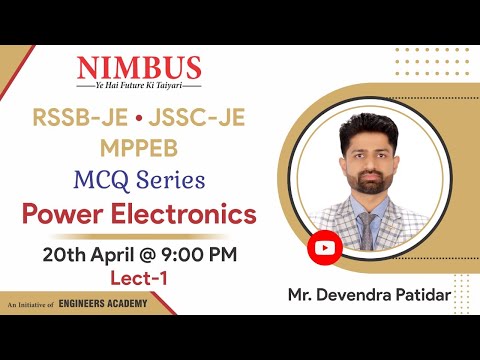 Power Electronics | RSSB - JE | JSSC -JE | MPPEB | #EE | Lect. - 1