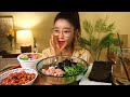 SUB]꼬막참치 비빔밥 & 육개장사발면 꿀조합 먹방 MUKBANG KOREAN FOOD