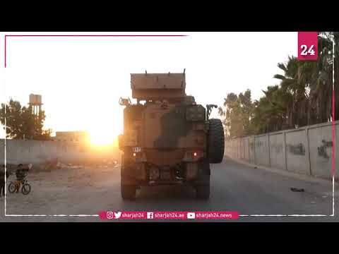 Turkish military convoy drives through Syria towns after vacating Hama outpost