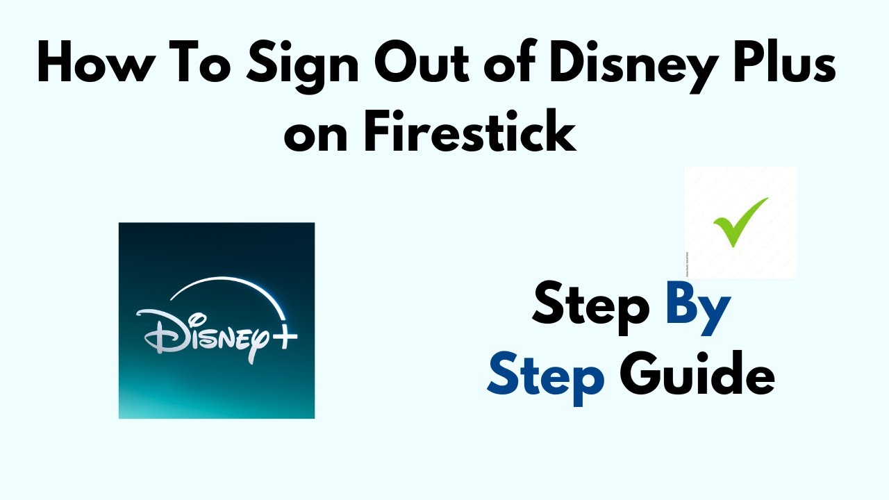 How To Sign Out Of Disney Plus On FireStick/ Amazon Fire TV Stick - YouTube