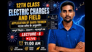 🔥 Application of Gauss Theorem | गाउस प्रमेय के अनुप्रयोग | Class 12 Physics Lecture-6