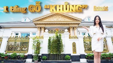 KĐT Lạc Hồng Phúc | Ấn tượng biệt thự 1 tầng full nội thất gỗ quý đắt giá