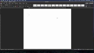 MLA Formatting in Word for Mac