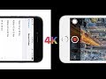 How to record with 4k resolution on iphone and ipad