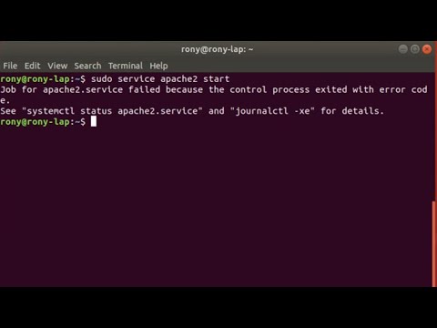 How To Solve Apache2 Error Job For Apache2 Service Failed Fix Apache2 Youtube