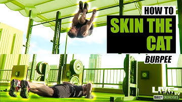 How To Do A SKIN THE CAT JUMP BURPEE PUSH UP | Exercise Demonstration Video and Guide