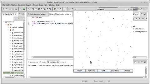 Spatial Data Structures using Scala