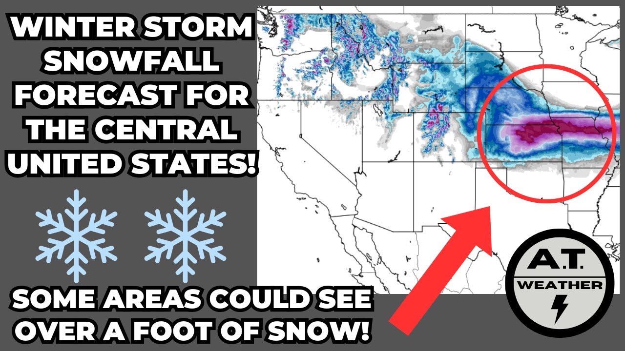 Major Winter Storm Snowfall Forecast For Saturday And Sunday! - YouTube