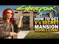 How To Access V's SECRET MANSION, Armor And Weapons! Cyberpunk 2077 Secrets