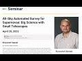 All Sky Automated Survey For Supernovae Big Science With Small Telescopes All Sky Automated Survey For Supernovae Big Science With Small Telescopes