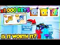 Using x1000 prison keys in pet simulator 99 roblox