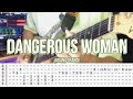Dangerous woman  ariana grande guitar coverwith tabs